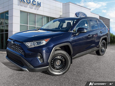 USED 2020 Toyota RAV4 Hybrid Limited - Black Exterior - $33,925 - Stock #E51357A - VIN 2T3DWRFV8LW084186