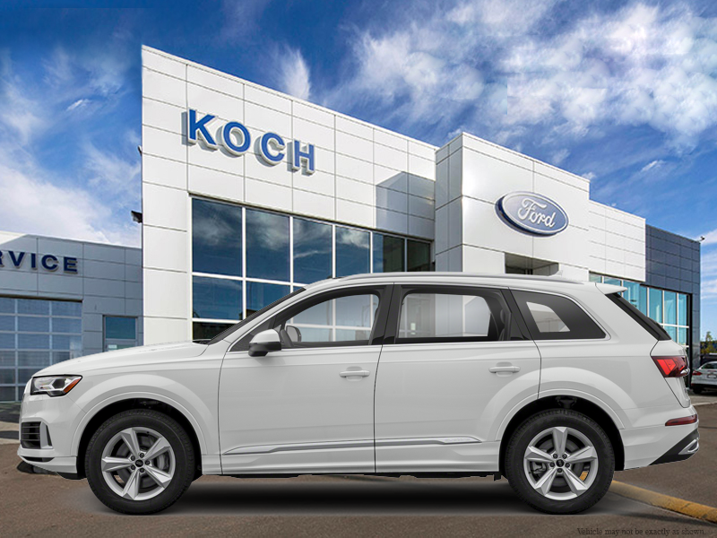 USED 2021 Audi Q7 Technik 55 TFSI quattro - White Exterior - $42,950 - Stock #E60245A - VIN WA1WXAF74MD041093 - Photo 1