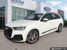 USED 2021 Audi Q7 Technik 55 TFSI quattro - White Exterior - $40,976 - Stock #E60245A - VIN WA1WXAF74MD041093