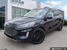 USED 2021 Ford Escape Titanium Hybrid AWD - Antimatter Blue Metallic Exterior - $26,942 - Stock #E41507A - VIN 1FMCU9DZ8MUA12289