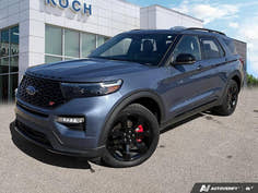 USED 2021 Ford Explorer ST - Infinite Blue Metallic Tinted Clearcoat Exterior - $38,950 - Stock #E60098A - VIN 1FM5K8GC1MGB08957