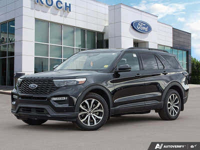 USED 2021 Ford Explorer ST - Black Exterior - $34,976 - Stock #E50225A - VIN 1FM5K8GC2MGA25294