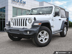 USED 2021 Jeep Wrangler Sport S - White Exterior - $37,988 - Stock #E51141A - VIN 1C4HJXAG1MW862733
