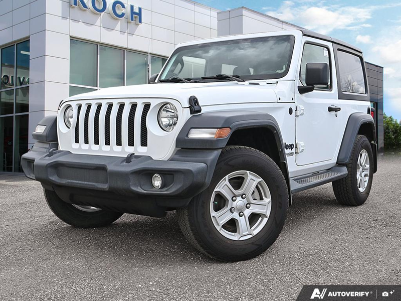 USED 2021 Jeep Wrangler Sport S - White Exterior - $34,950 - Stock #E51141A - VIN 1C4HJXAG1MW862733 - Photo 1