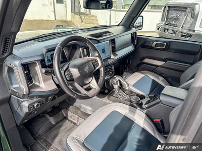USED 2022 Ford Bronco Outer Banks - GREY/NAVY LEATHER TRIM VINYL Interior - $42,963 - Stock #EP4760 - VIN 1FMDE5BH3NLB24669