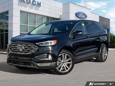 USED 2022 Ford Edge Titanium - Agate Black Metallic Exterior - $32,912 - Stock #EP4748 - VIN 2FMPK4K95NBA49420