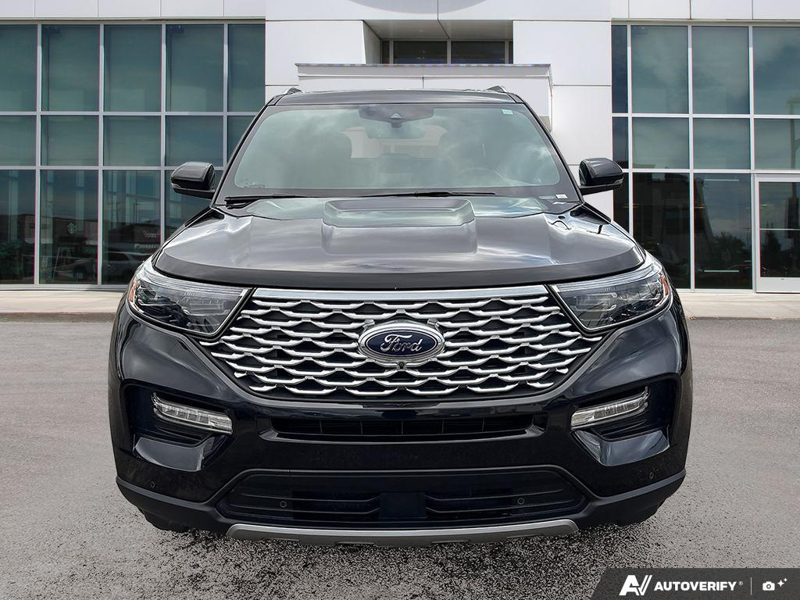 USED 2022 Ford Explorer Platinum - Agate Black Exterior / EBONY LEATHER-TRIM Interior - $40,976 - Stock #E60373A - VIN 1FM5K8HC0NGB13292 - Photo 2