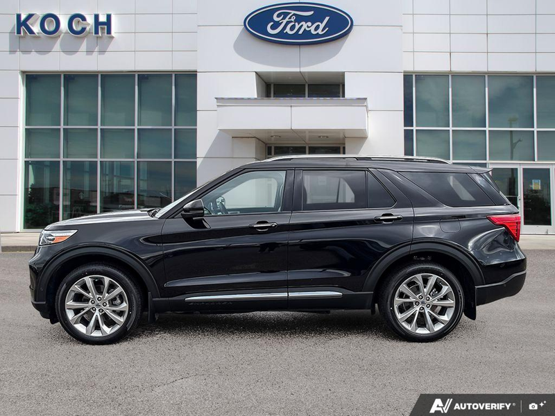 USED 2022 Ford Explorer Platinum - Agate Black Exterior / EBONY LEATHER-TRIM Interior - $40,976 - Stock #E60373A - VIN 1FM5K8HC0NGB13292 - Photo 3