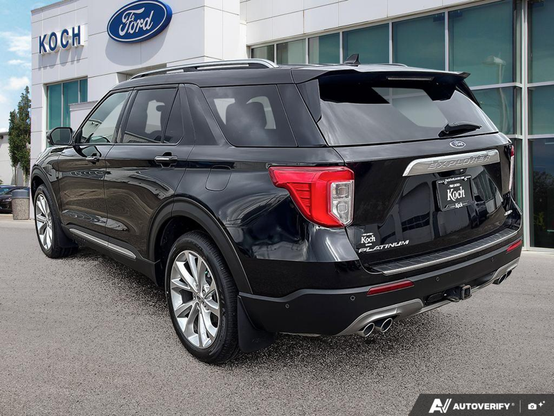 USED 2022 Ford Explorer Platinum - Agate Black Exterior / EBONY LEATHER-TRIM Interior - $40,976 - Stock #E60373A - VIN 1FM5K8HC0NGB13292 - Photo 4