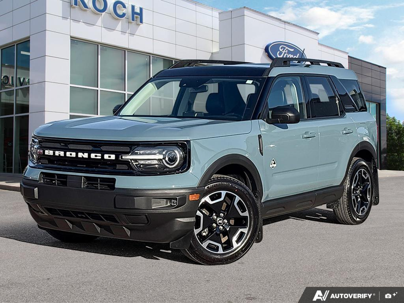USED 2023 Ford Bronco Sport Outer Banks - Area 51 Exterior / NAVY PIER Interior - $39,908 - Stock #E60872A - VIN 3FMCR9C67PRE20125 - Photo 1