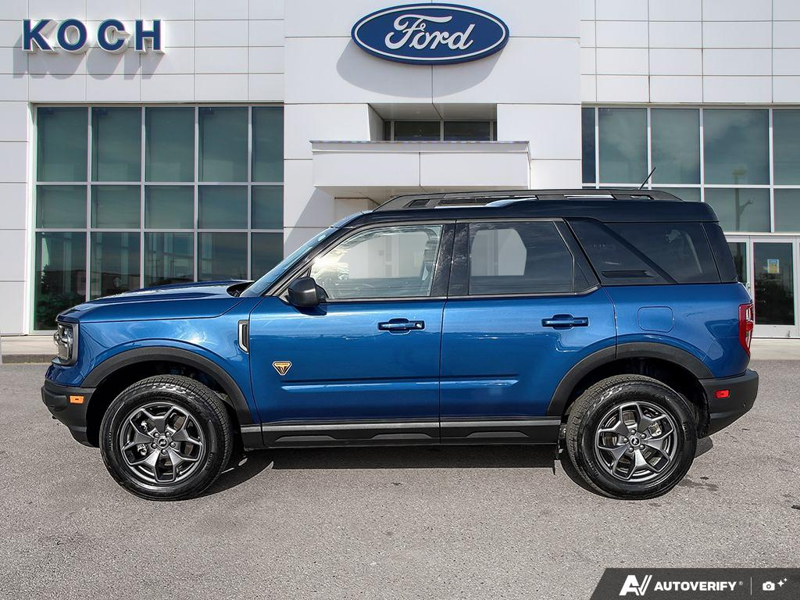 USED 2023 Ford Bronco Sport Badlands - Atlas Blue Metallic Exterior - $36,937 - Stock #E60569A - VIN 3FMCR9D96PRD94870 - Photo 3