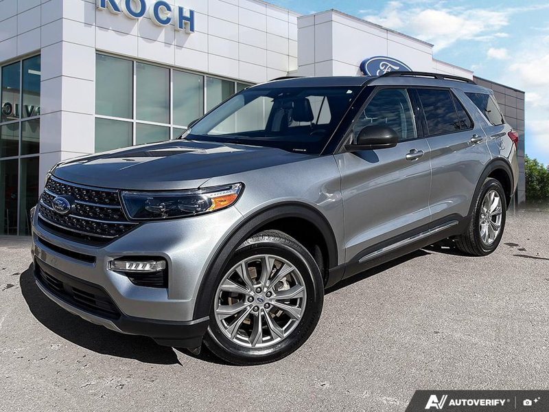 USED 2023 Ford Explorer XLT - Iconic Silver Metallic Exterior - $34,955 - Stock #E51244A - VIN 1FMSK8DH6PGA44664 - Photo 1