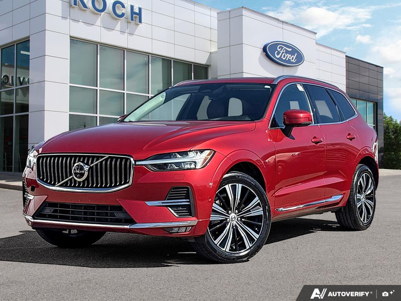 USED 2023 Volvo XC60 PLUS BRIGHT THEME - Red Exterior - $42,989 - Stock #E60485B - VIN LYV062RN7PB372263 - Photo 1