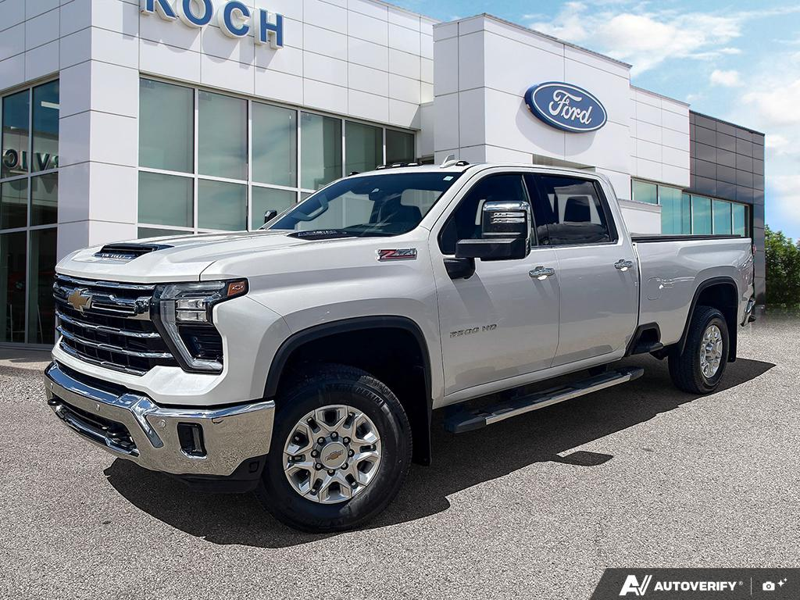 USED 2024 Chevrolet Silverado 2500HD LTZ - Pearl White Exterior - $87,925 - Stock #E60648A - VIN 1GC4YPEY2RF161994 - Photo 1