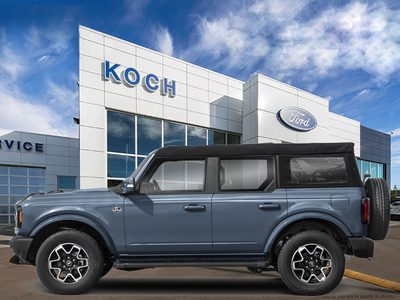USED 2024 Ford Bronco Outer Banks - Azure Grey Metallic Tri-coat Exterior - $61,942 - Stock #EP4773 - VIN 1FMEE8BP1RLA45469