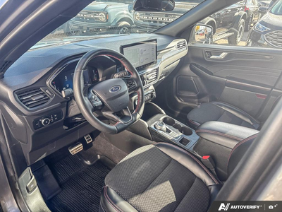 USED 2024 Ford Escape ST-Line Select - EBONY, HTD PARTIAL VINYL & CLOTH SPT CONTOUR BUCKET SEATS Interior - $33,955 - Stock #EP4788 - VIN 1FMCU9NA5RUA97883