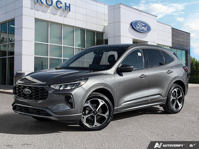 USED 2024 Ford Escape ST-Line Select - Carbonized Grey Metallic Exterior - $33,955 - Stock #EP4788 - VIN 1FMCU9NA5RUA97883