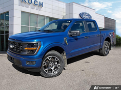 USED 2024 Ford F-150 STX - Atlas Blue Metallic Exterior - $51,955 - Stock #EP4720 - VIN 1FTEW2LP8RKD20029