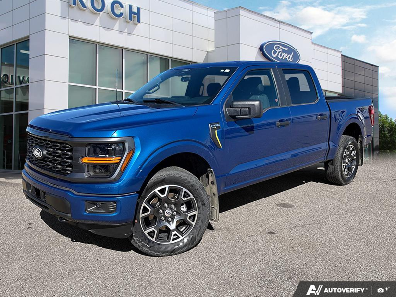 USED 2024 Ford F-150 STX - Atlas Blue Metallic Exterior / BLACK STX CLOTH Interior - $48,950 - Stock #EP4720 - VIN 1FTEW2LP8RKD20029 - Photo 1