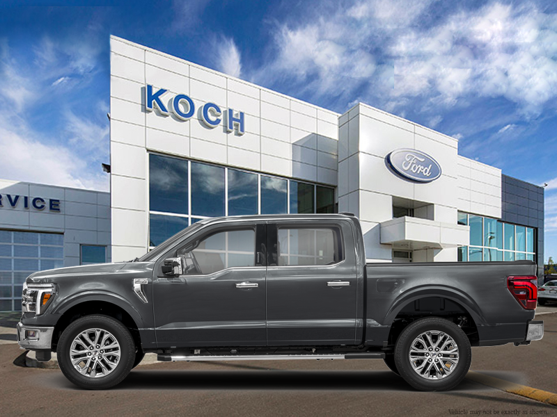 USED 2024 Ford F-150 Lariat - Carbonized Grey Metallic Exterior / BLACK, LEATHER-TRIMMED BUCKET SEATS Interior - $65,963 - Stock #EP4810 - VIN 1FTFW5L88RFA36391 - Photo 1