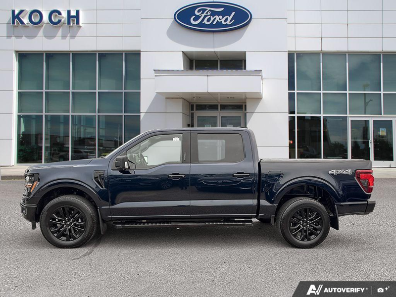 USED 2024 Ford F-150 XLT - Antimatter Blue Metallic Exterior / BLACK, UNIQUE SPORT CLOTH 40/CONSOLE/40 FRONT-SEATS Interior - $53,910 - Stock #EP4735 - VIN 1FTFW3L85RFA38877 - Photo 3