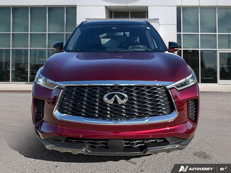 USED 2024 INFINITI QX60 Autograph - Red Exterior - $54,984 - Stock #E60689A - VIN 5N1DL1HU2RC354583 - Photo 2