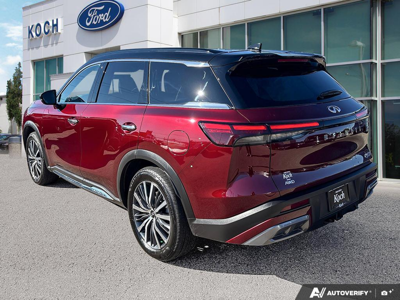 USED 2024 INFINITI QX60 Autograph - Red Exterior - $54,984 - Stock #E60689A - VIN 5N1DL1HU2RC354583 - Photo 4