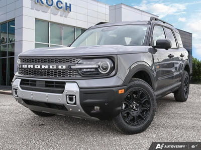 NEW 2025 Ford Bronco Sport Badlands - Carbonized Grey Metallic Exterior - $45,934 - Stock #E51375 - VIN 3FMCR9DA8SRF75360