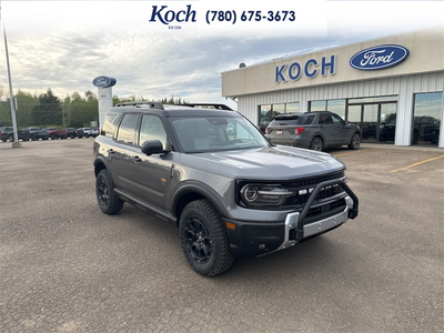 NEW 2025 Ford Bronco Sport Badlands - Carbonized Grey Metallic Exterior - $54,615 - Stock #A25286 - VIN 3FMCR9DA8SRF75018