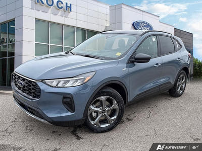 NEW 2025 Ford Escape ST-Line Hybrid - Vapor Blue Exterior - $45,143 - Stock #E50102 - VIN 1FMCU9MZXSUA13070