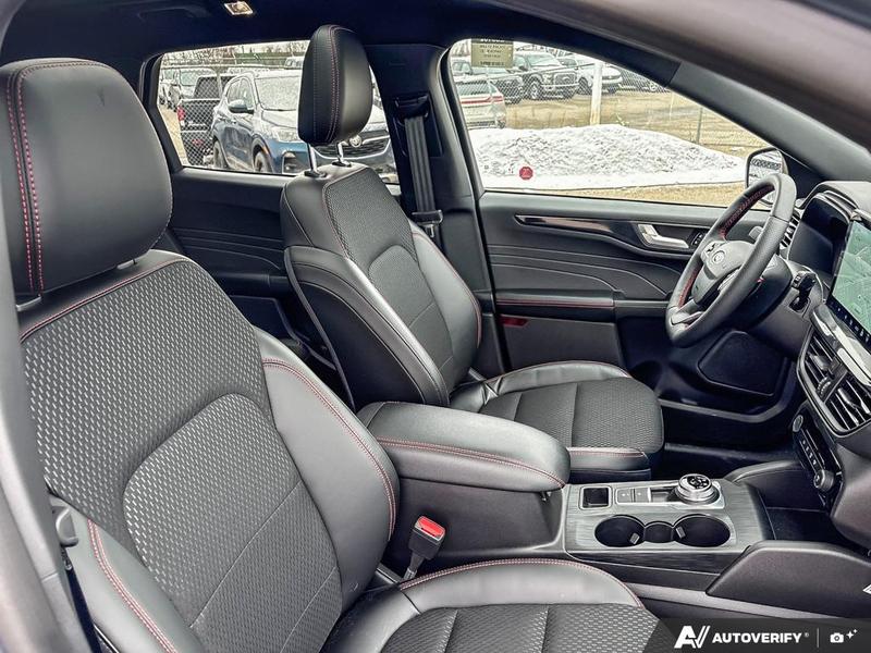 NEW 2025 Ford Escape ST-Line Hybrid - Vapor Blue Exterior / EBONY VINYL/ RED STITCHING Interior - $43,893 - Stock #E50102 - VIN 1FMCU9MZXSUA13070 - Photo 22