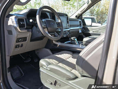 NEW 2025 Ford F-150 Platinum Plus - Limited Edition - SMOKED TRUFFLE LTD LEATHER BUCKET SEATS Interior - $121,764 - Stock #E51373 - VIN 1FTFW7LD6SFC60127