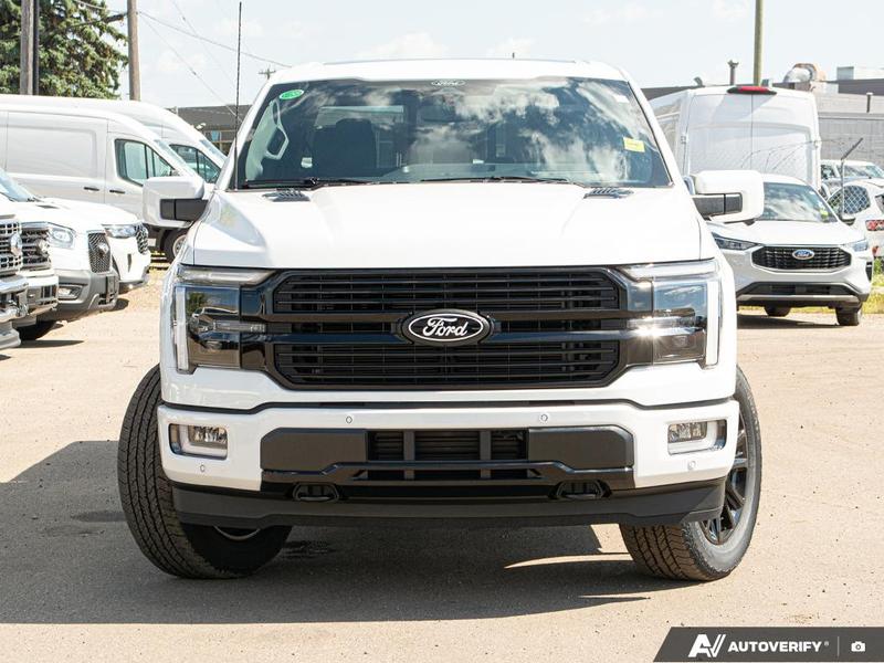 NEW 2025 Ford F-150 Platinum - Star White Tri-coat Metallic Exterior / BLACK LEATHER Interior - $112,219 - Stock #E51073 - VIN 1FTFW7L81SFB46832 - Photo 2