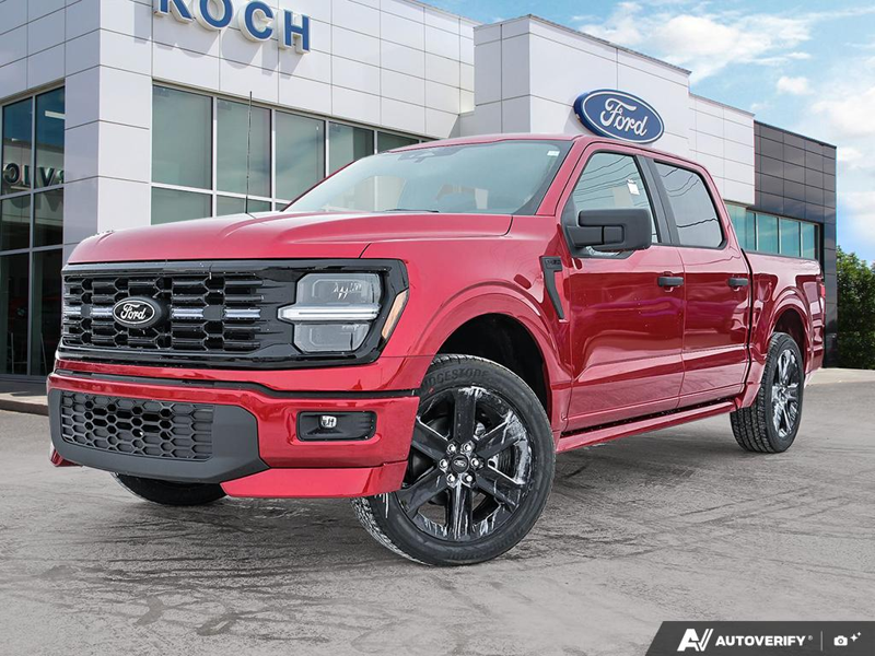 NEW 2025 Ford F-150 LOBO - Rapid Red Tri-coat Metallic Exterior / BLACK STX CLOTH Interior - $64,949 - Stock #E51376 - VIN 1FTEW2L59SFC08241 - Photo 1