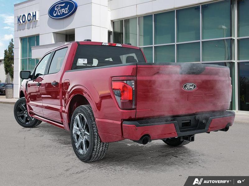 NEW 2025 Ford F-150 LOBO - Rapid Red Tri-coat Metallic Exterior / BLACK STX CLOTH Interior - $64,949 - Stock #E51376 - VIN 1FTEW2L59SFC08241 - Photo 4