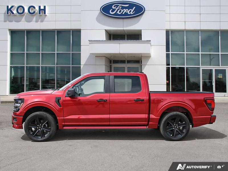 NEW 2025 Ford F-150 LOBO - Rapid Red Tri-coat Metallic Exterior / BLACK STX CLOTH Interior - $61,899 - Stock #E51376 - VIN 1FTEW2L59SFC08241 - Photo 3