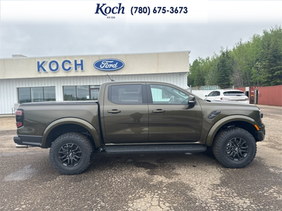 NEW 2025 Ford Ranger Raptor - EBONY LEATHER TRIM Interior - $82,740 - Stock #A25293 - VIN 1FTER4LR7SLE52834