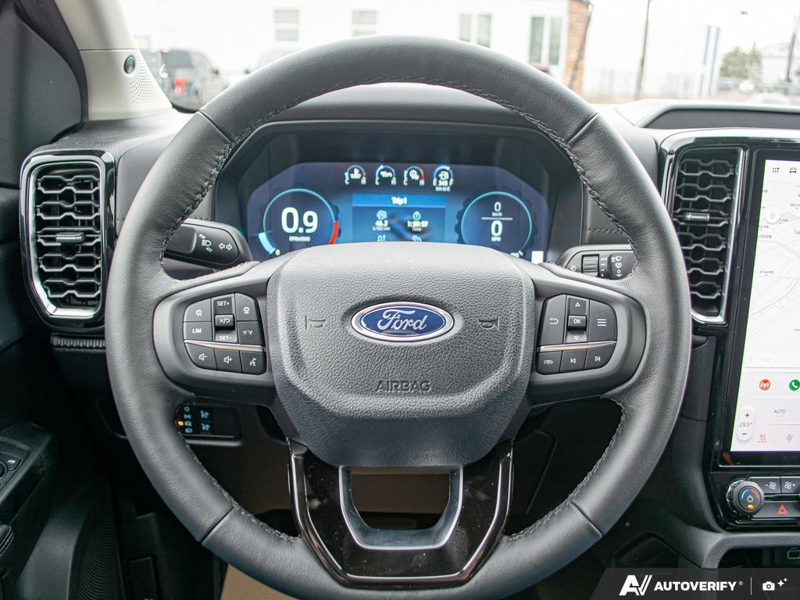 NEW 2025 Ford Ranger Lariat - Shadow Black Exterior / EBONY LEATHER-TRIMMED Interior - $55,949 - Stock #E51335 - VIN 1FTER4KH9SLE62161 - Photo 14