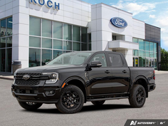 NEW 2025 Ford Ranger Lariat - Shadow Black Exterior - $58,749 - Stock #E51335 - VIN 1FTER4KH9SLE62161