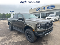 NEW 2025 Ford Ranger Raptor - Shelter Green Metallic Exterior - $82,740 - Stock #A25293 - VIN 1FTER4LR7SLE52834