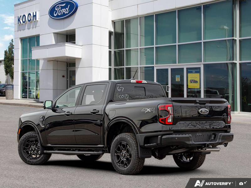 NEW 2025 Ford Ranger Lariat - Shadow Black Exterior / EBONY LEATHER-TRIMMED Interior - $55,949 - Stock #E51335 - VIN 1FTER4KH9SLE62161 - Photo 4