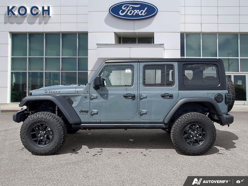 USED 2025 Jeep Wrangler Willys - Gray Exterior - $55,976 - Stock #E51160A - VIN 1C4PJXDN4SW515500 - Photo 3