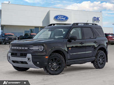 NEW 2026 Ford Bronco Sport Badlands - Shadow Black Exterior - $46,468 - Stock #D60200 - VIN 3FMCR9DA7TRE10515