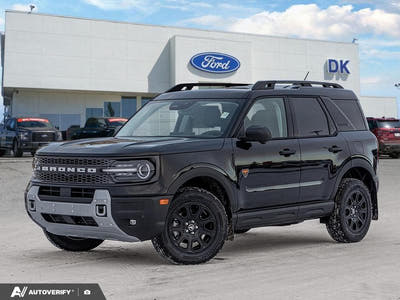 NEW 2026 Ford Bronco Sport Badlands - Shadow Black Exterior - $46,468 - Stock #D60200 - VIN 3FMCR9DA7TRE10515