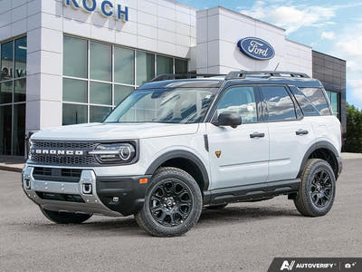 NEW 2026 Ford Bronco Sport Badlands - Space White Metallic Exterior - $48,919 - Stock #E60235 - VIN 3FMCR9DAXTRE08659