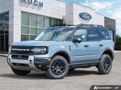 NEW 2026 Ford Bronco Sport Badlands - Azure Grey Metallic Tri-coat Exterior - $51,914 - Stock #E60646 - VIN 3FMCR9DAXTRE51320