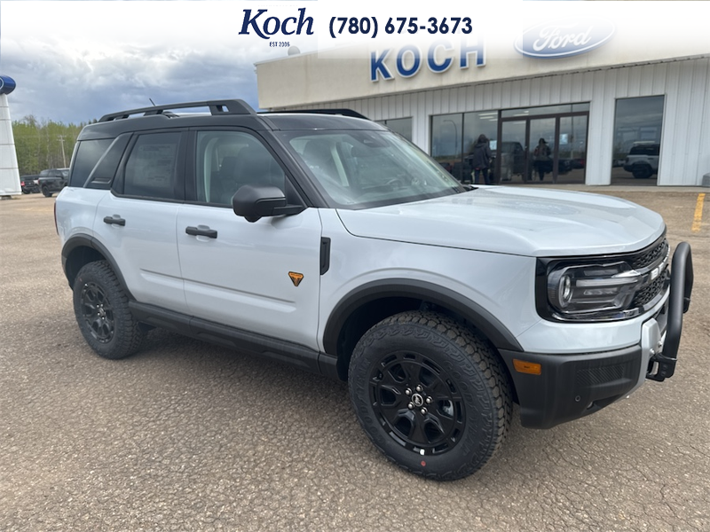 NEW 2026 Ford Bronco Sport Badlands - Crystal White Tricoat Exterior / DARK SPACE GREY LEATHER Interior - $54,650 - Stock #A26055 - VIN 3FMCR9DAXTRE09973 - Photo 15