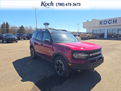 NEW 2026 Ford Bronco Sport Outer Banks - Ruby Red Tri-coat Metallic Exterior - $42,290 - Stock #A26145 - VIN 3FMCR9CN2TRE36671