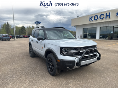 NEW 2026 Ford Bronco Sport Badlands - Crystal White Tricoat Exterior - $54,650 - Stock #A26055 - VIN 3FMCR9DAXTRE09973