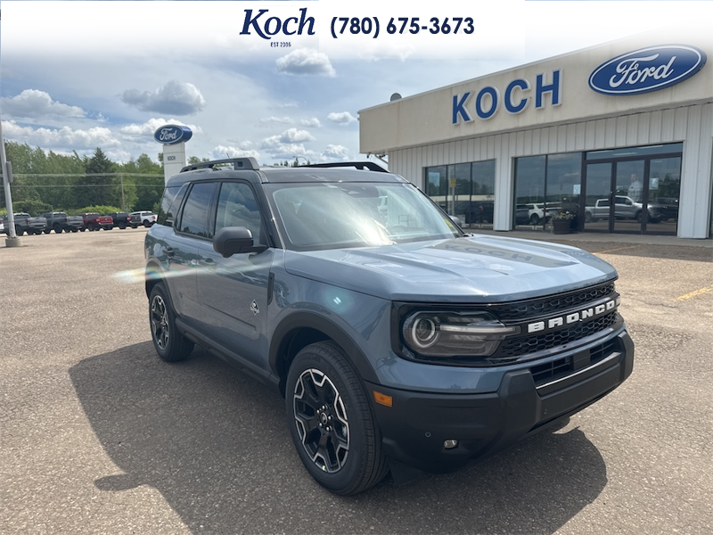 NEW 2026 Ford Bronco Sport Outer Banks - Azure Grey Metallic Tri-coat Exterior / EBONY BROWN VINYL Interior - $44,985 - Stock #A26189 - VIN 3FMCR9CN8TRE70159 - Photo 1